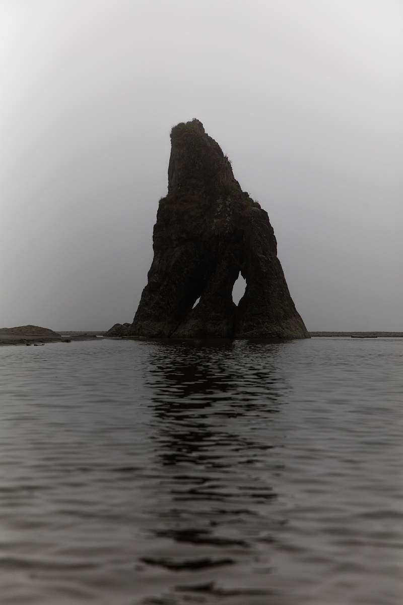 ruby beach rock formation on body water sea